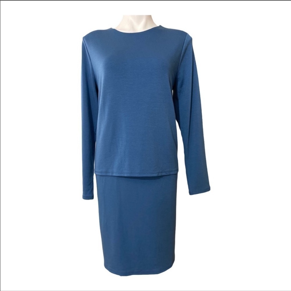 Pure J.Jill Layered Soft Luxe Tencel Sheath Dress